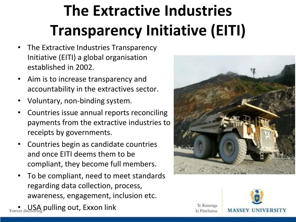 the extractive industries transparency initiative