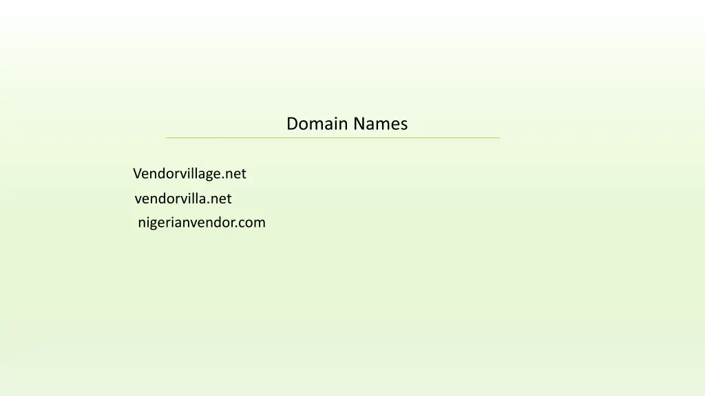 domain names