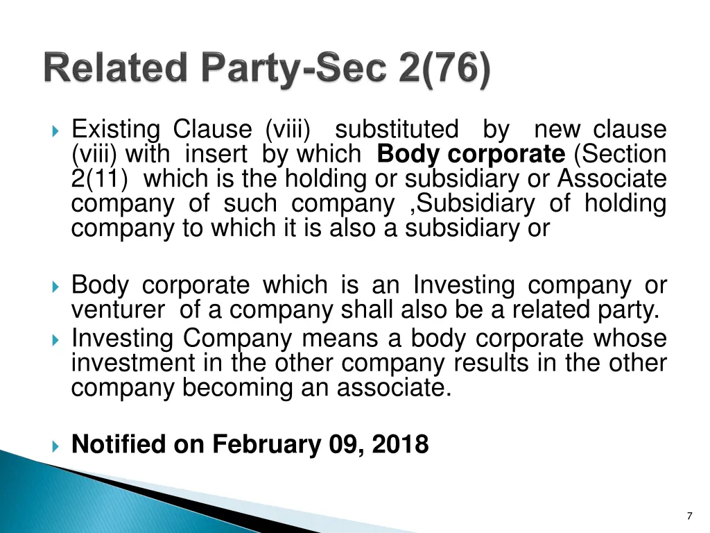 existing clause viii substituted by new clause