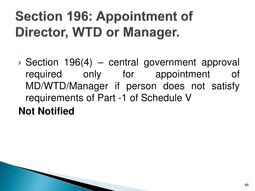 section 196 4 central government approval