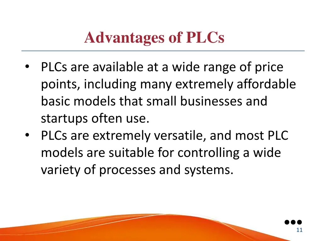 advantages of plcs 1