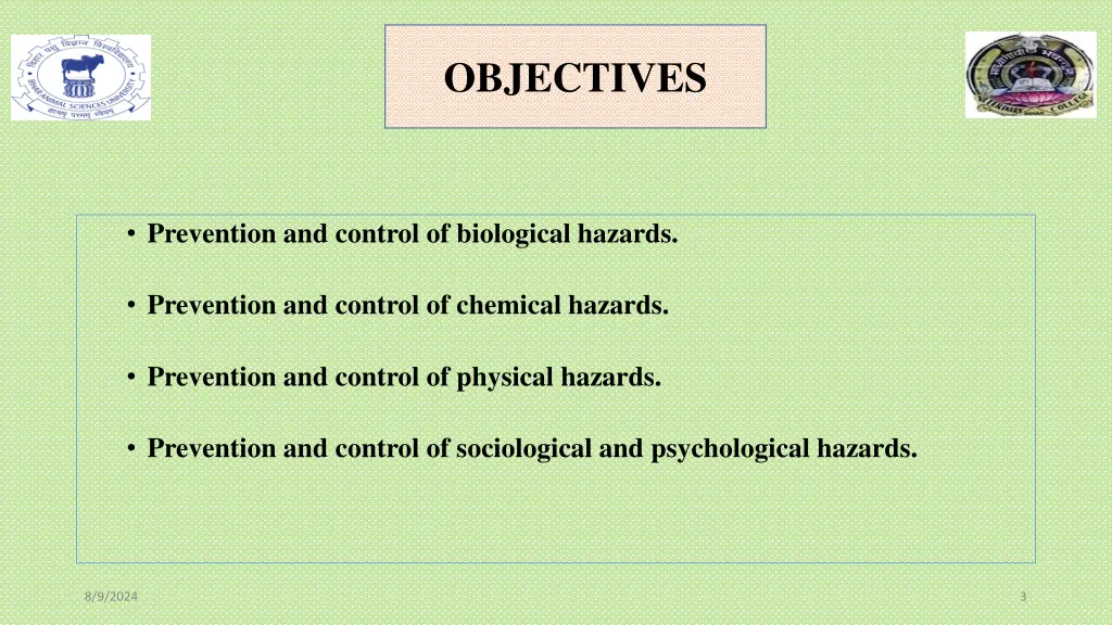 objectives