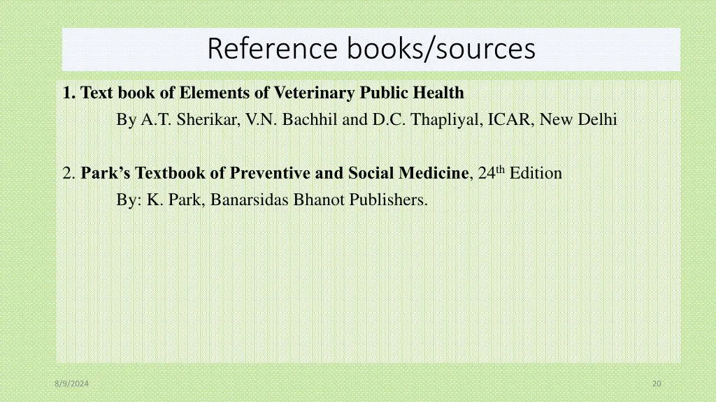 reference books sources