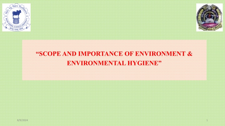 scope and importance of environment environmental