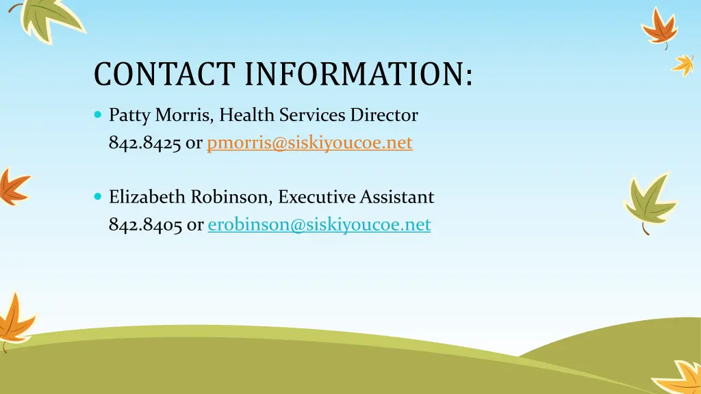 contact information