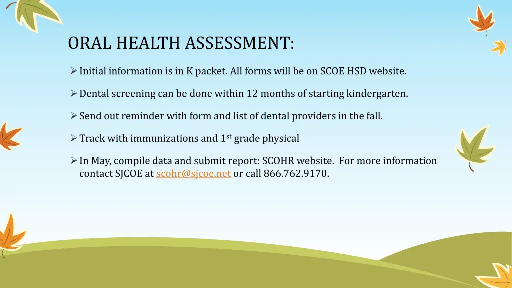 oral health assessment