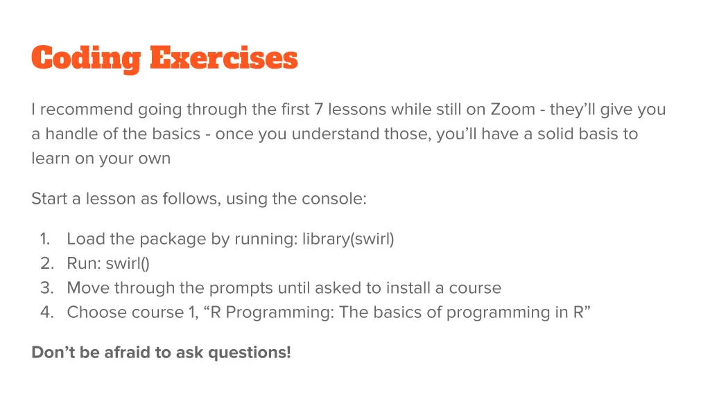 coding exercises 1