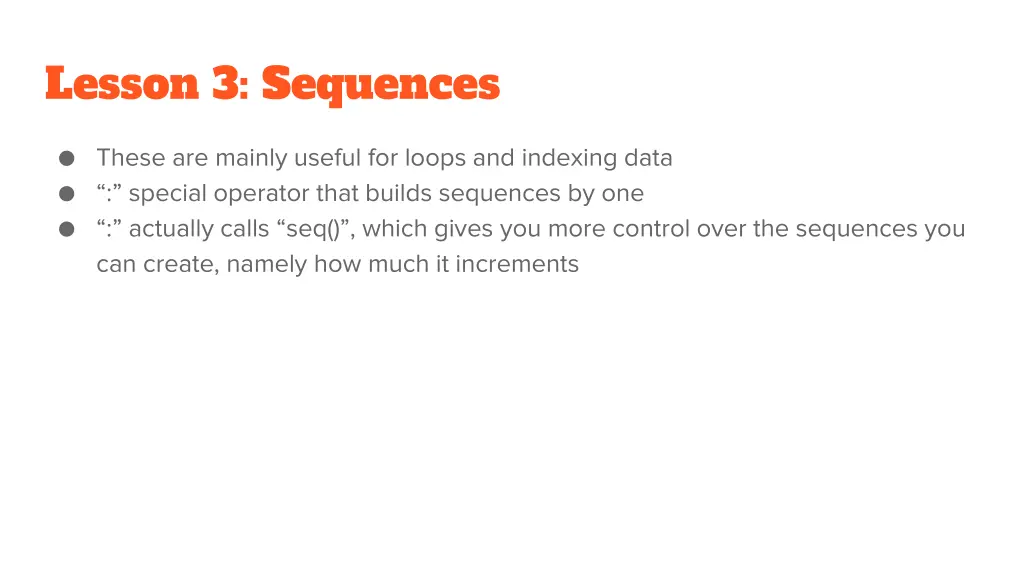 lesson 3 sequences