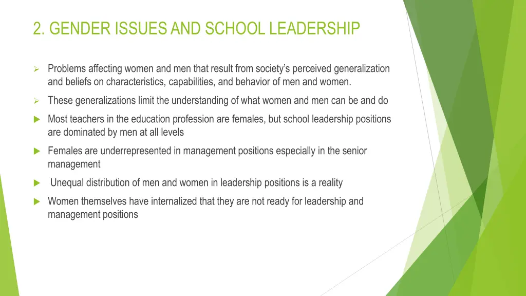 2 gender issues and school leadership