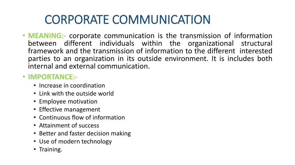 corporate communication corporate communication