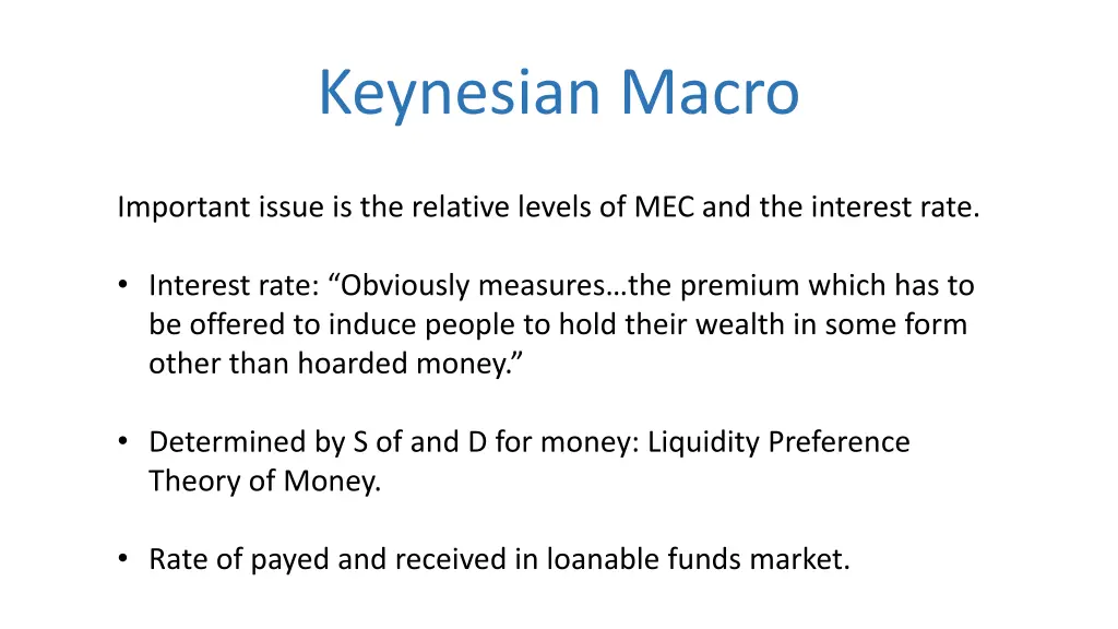 keynesian macro 1