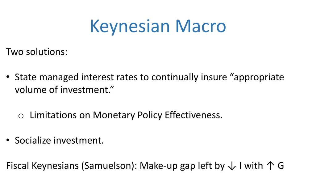 keynesian macro 3