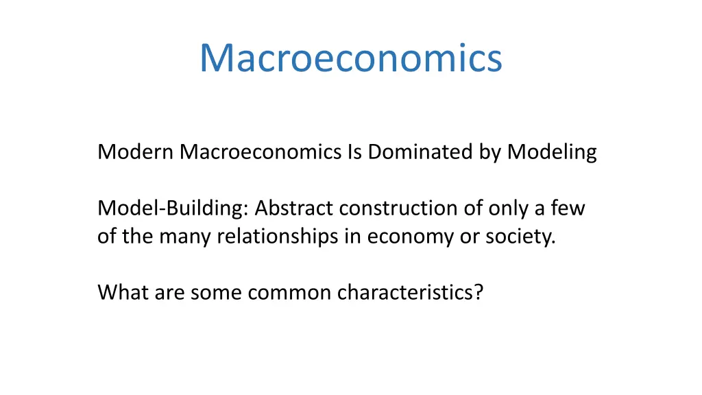 macroeconomics 2