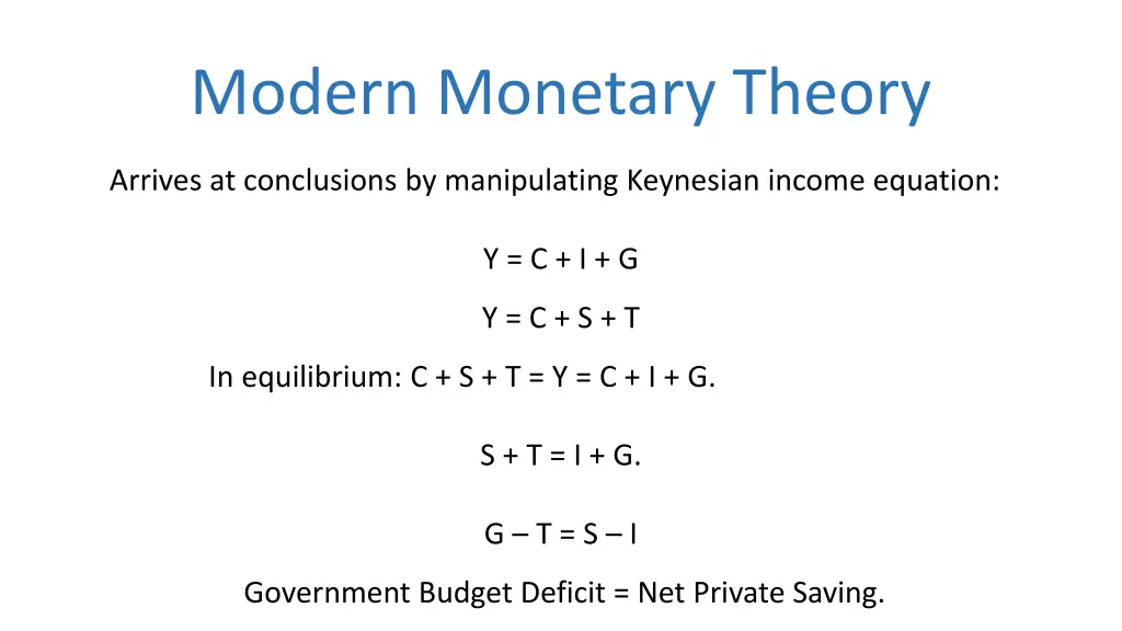 modern monetary theory 1