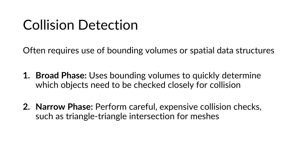 collision detection