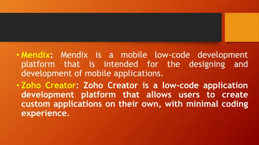 mendix mendix is a mobile low code development