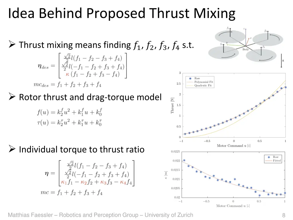 idea behind proposed thrust mixing