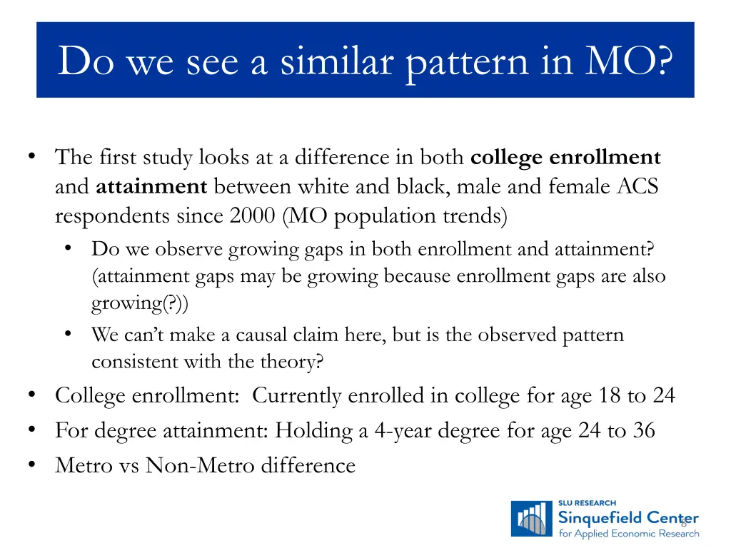 do we see a similar pattern in mo