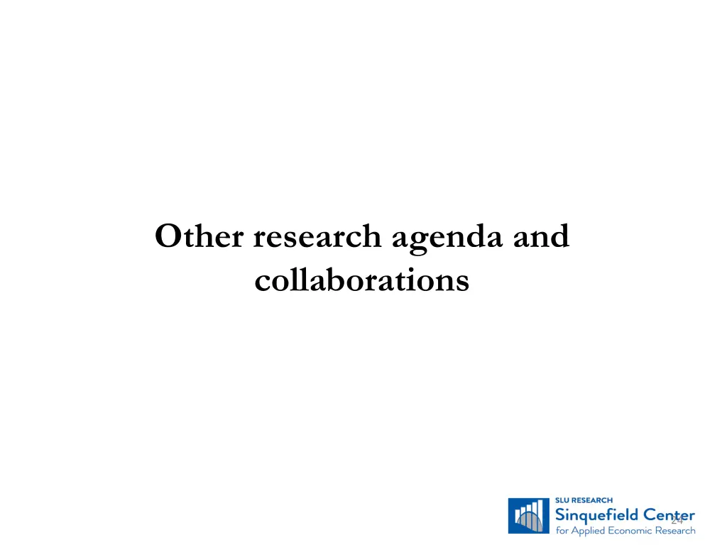 other research agenda and collaborations