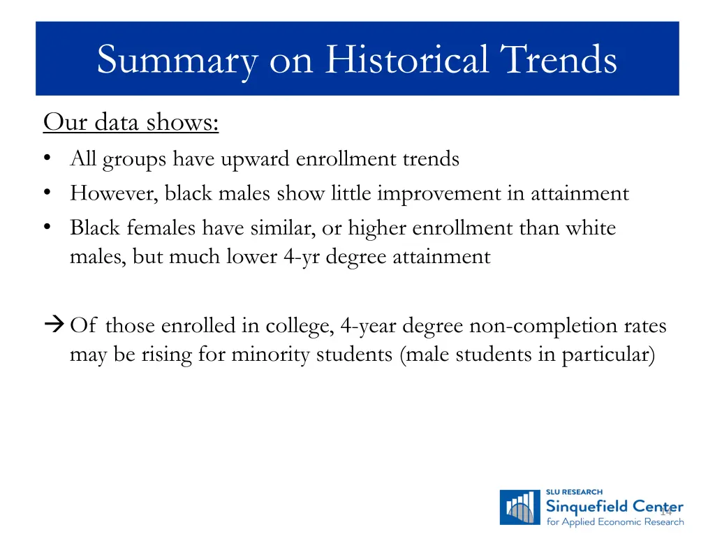 summary on historical trends