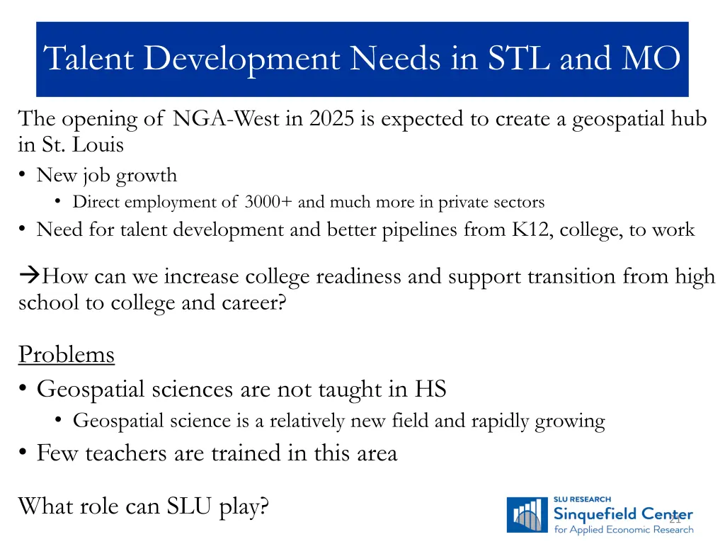 talent development needs in stl and mo