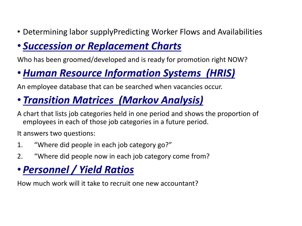 determining labor supplypredicting worker flows