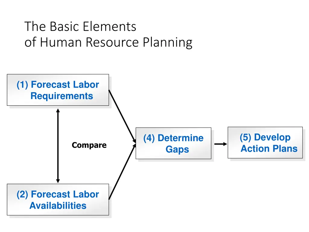 the basic elements of human resource planning