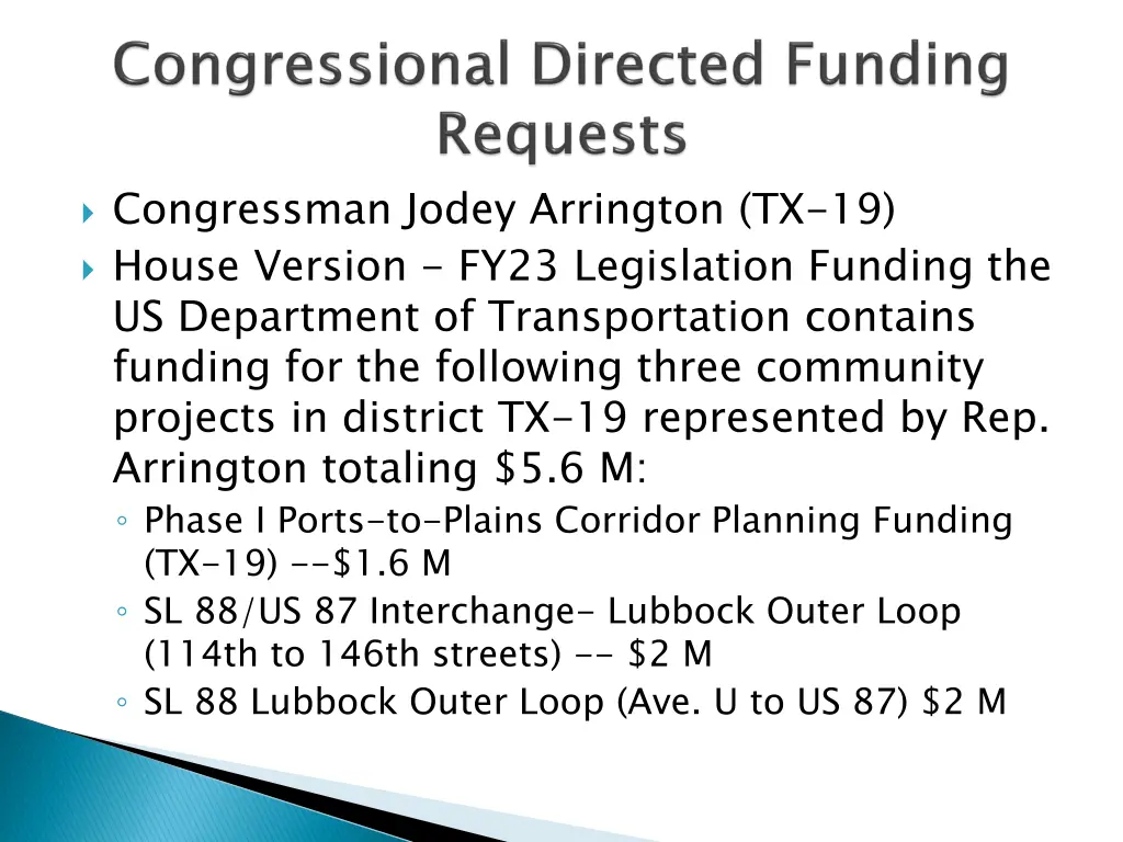 congressman jodey arrington tx 19 house version