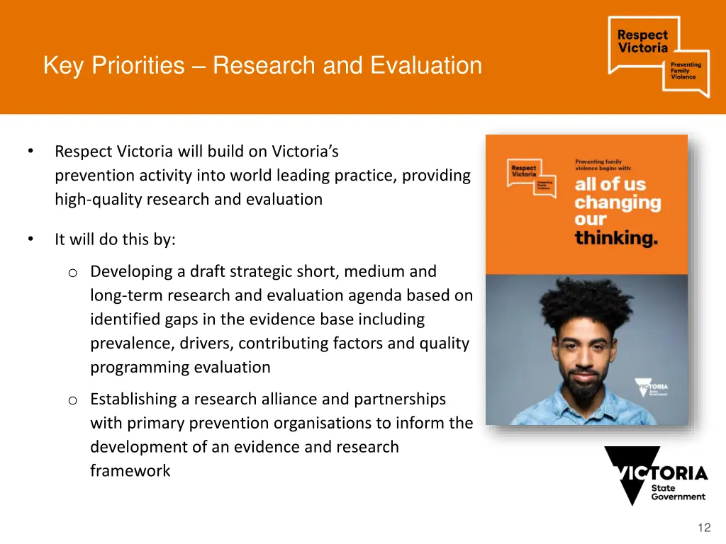 key priorities research and evaluation