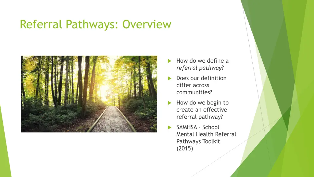 referral pathways overview