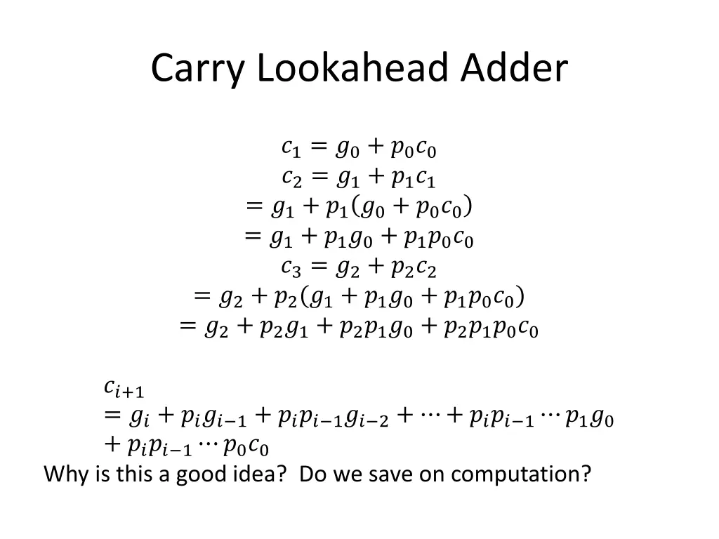 carry lookahead adder 3