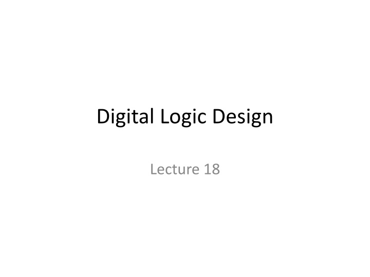 digital logic design