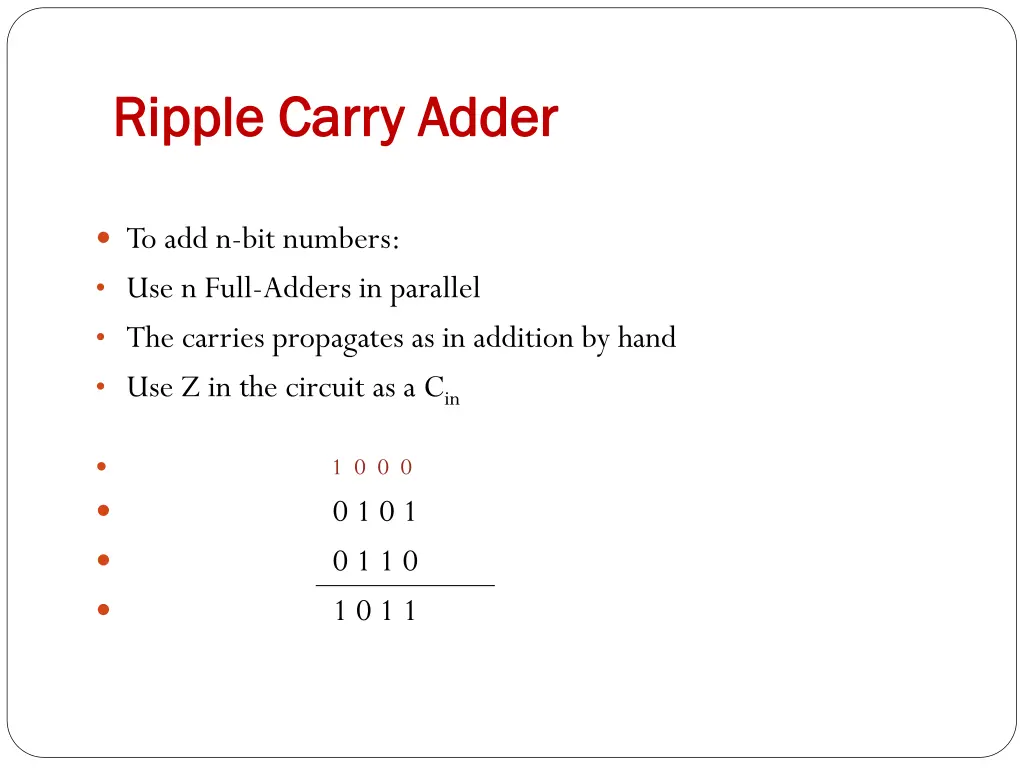 ripple carry adder ripple carry adder