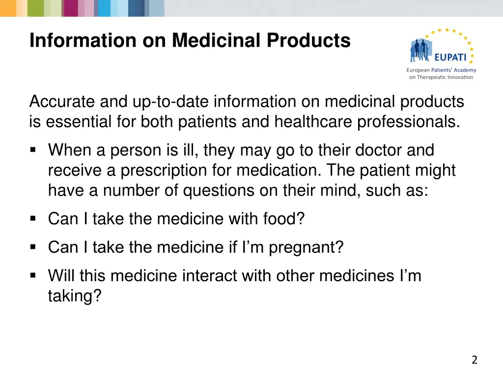 information on medicinal products