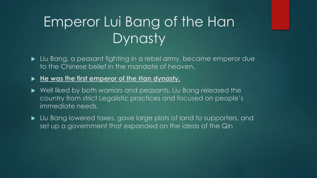 emperor lui bang of the han dynasty