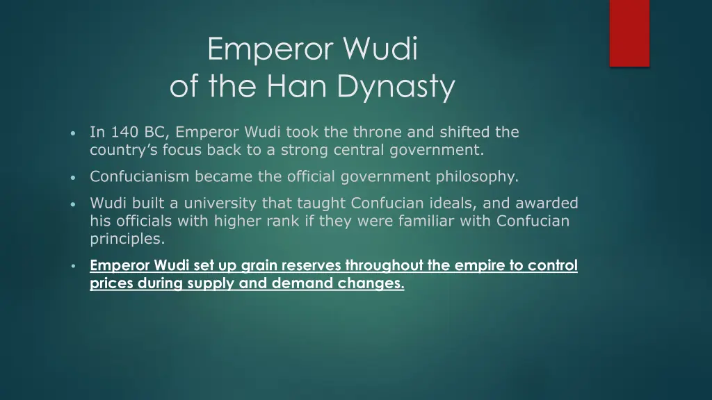 emperor wudi of the han dynasty