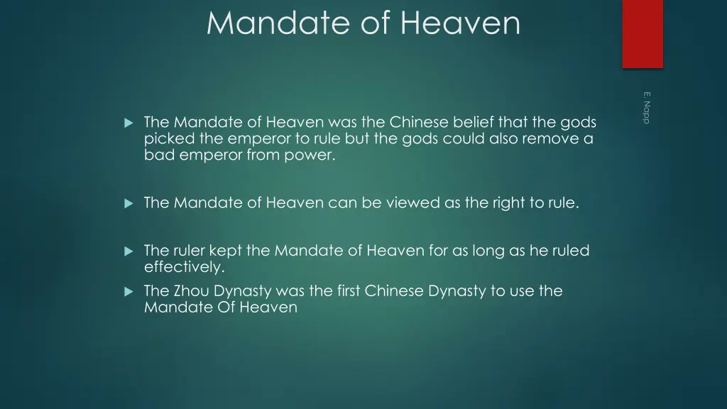 mandate of heaven