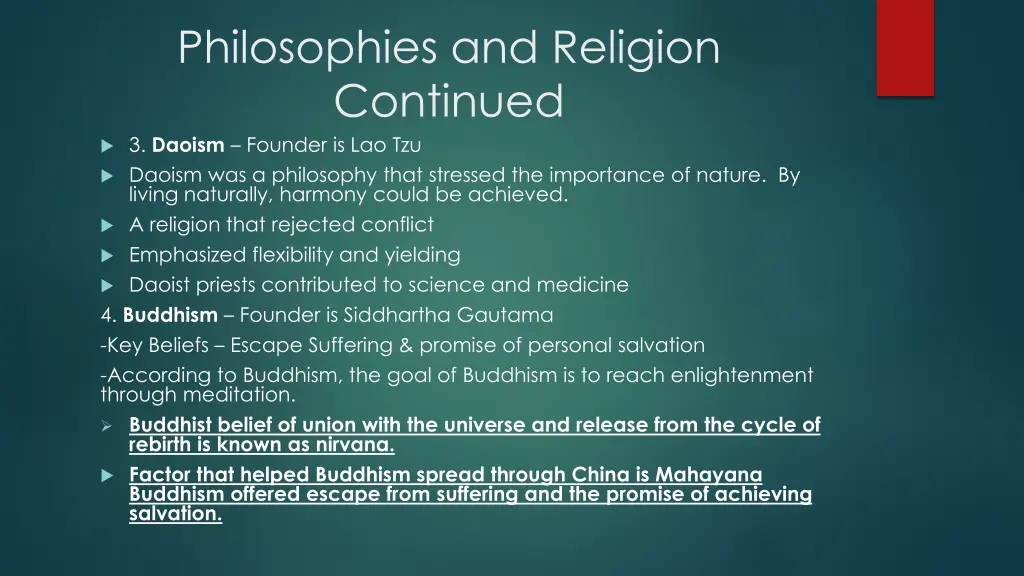 philosophies and religion continued 3 daoism