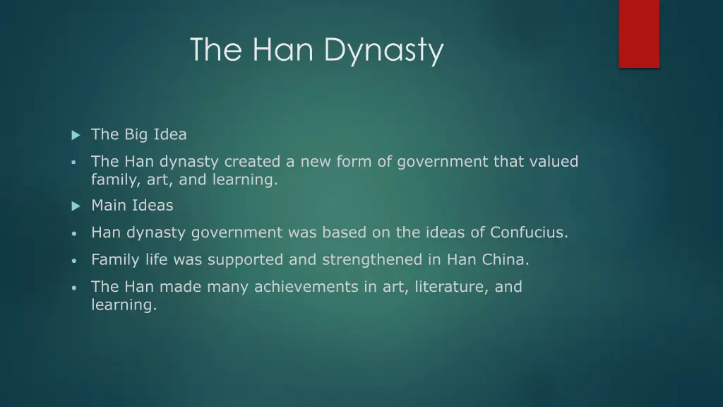 the han dynasty