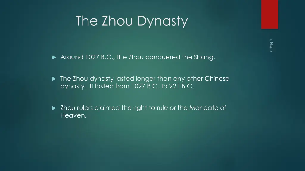 the zhou dynasty