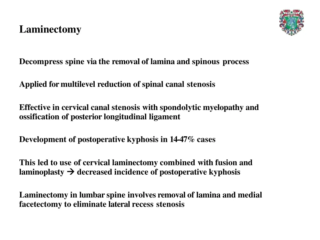 laminectomy