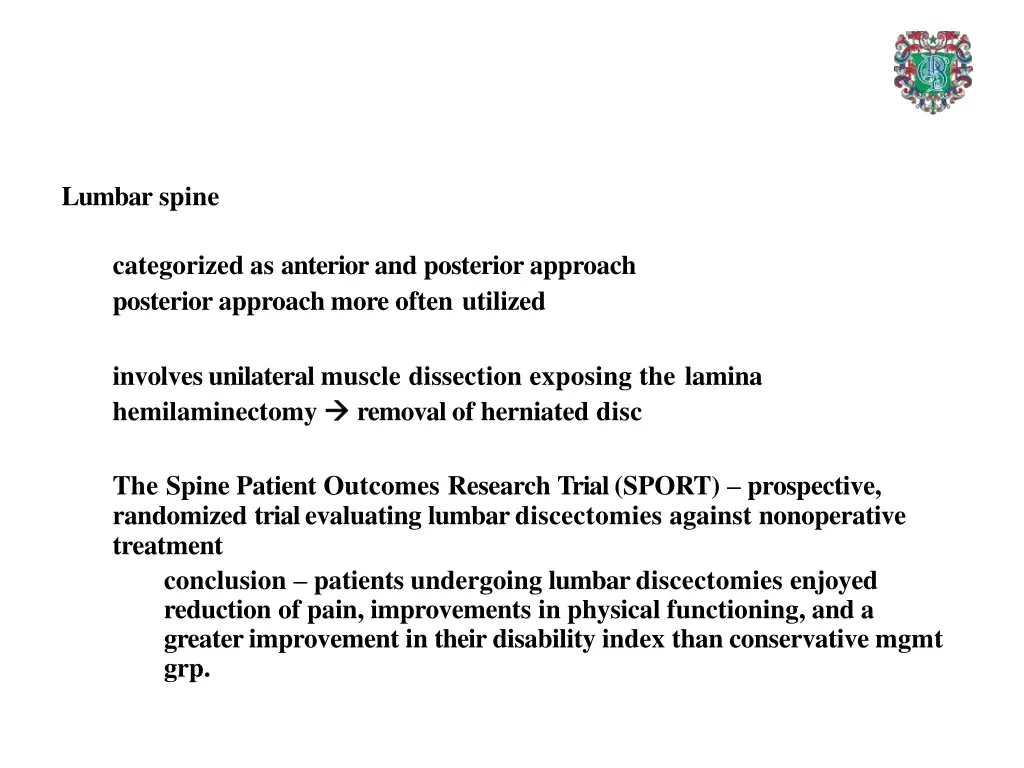 lumbar spine