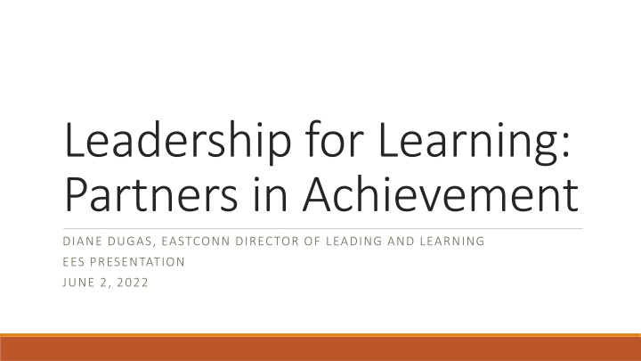 leadership for learning partners in achievement