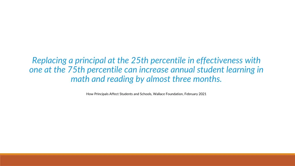 replacing a principal at the 25th percentile