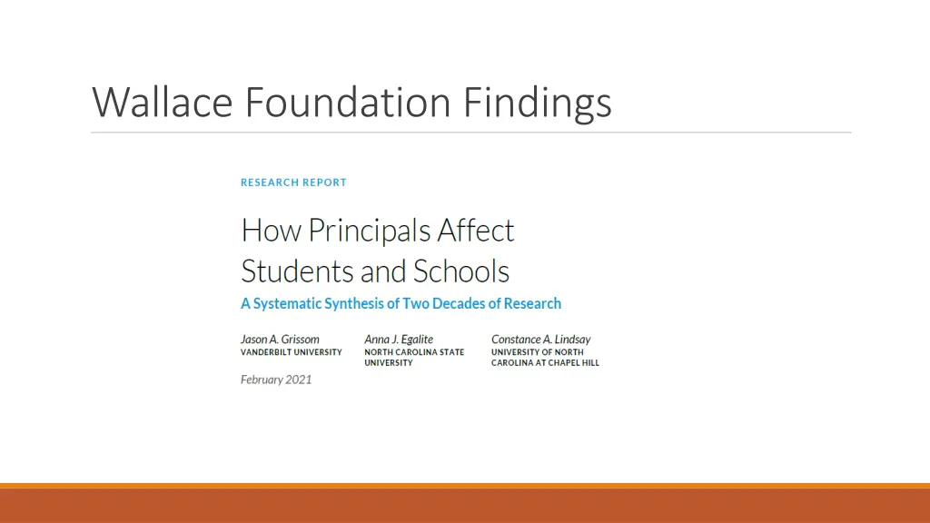 wallace foundation findings