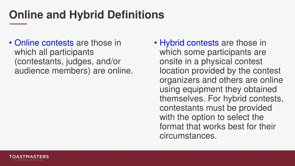 online and hybrid definitions