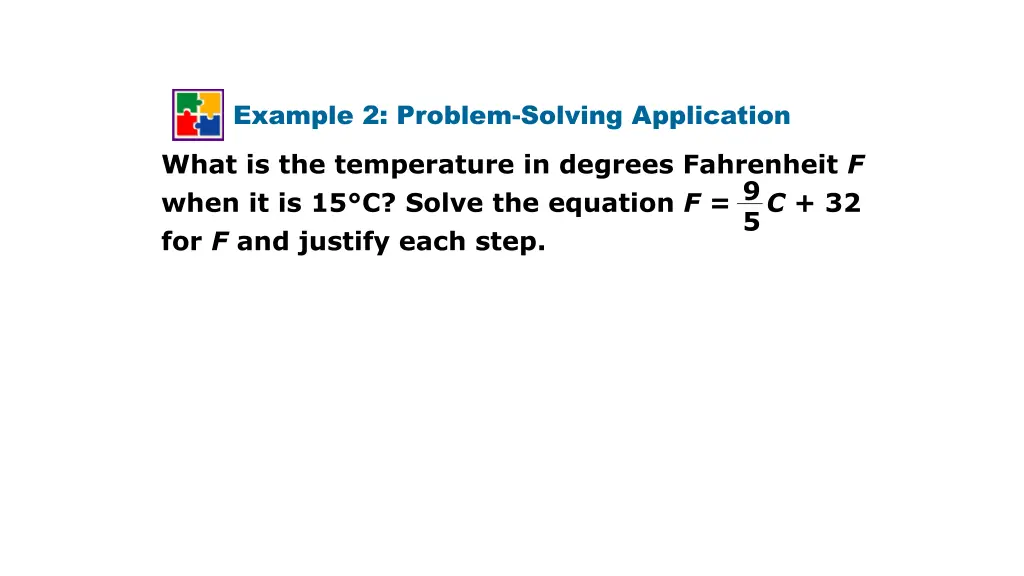 example 2 problem solving application