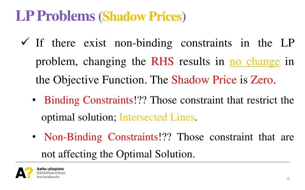 lp problems shadow prices 1