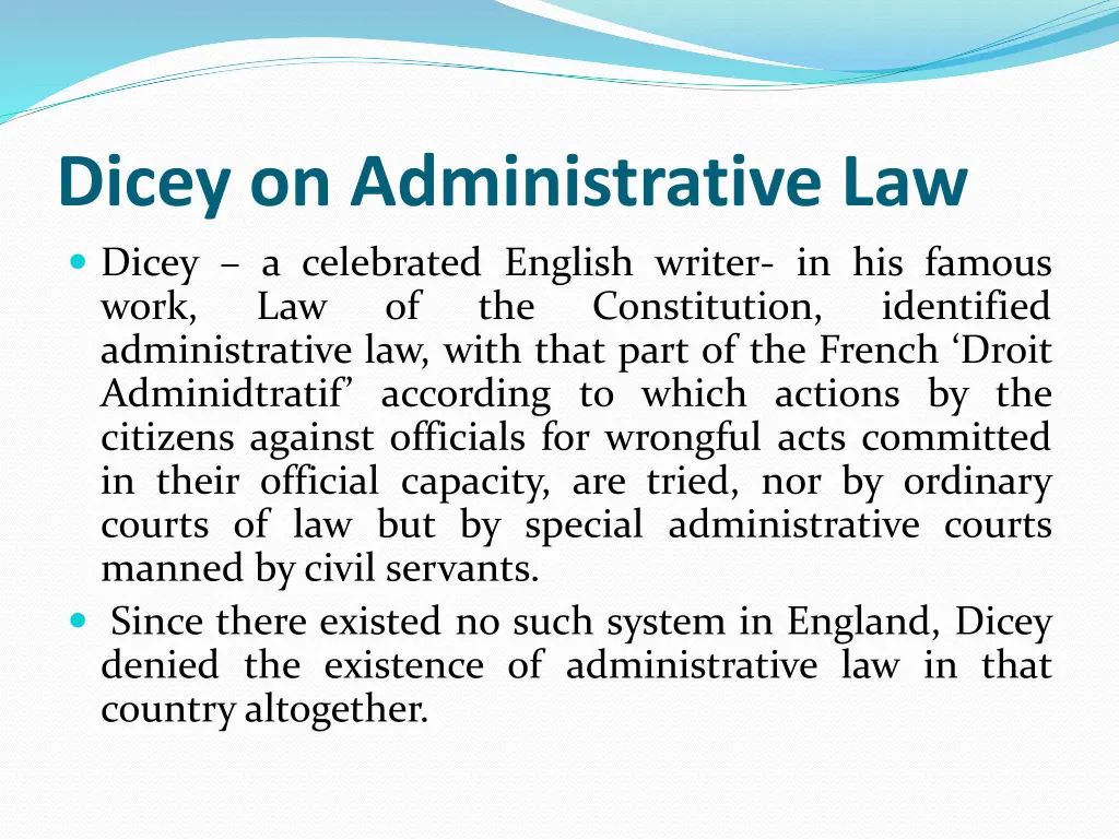 dicey on administrative law dicey a celebrated