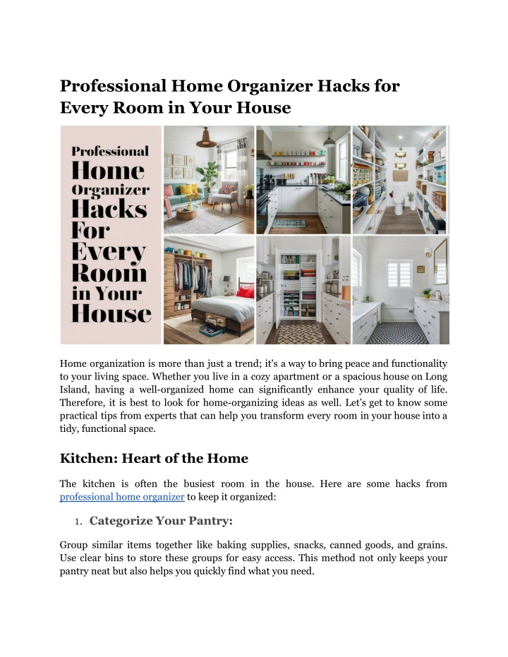 professional home organizer hacks for every room